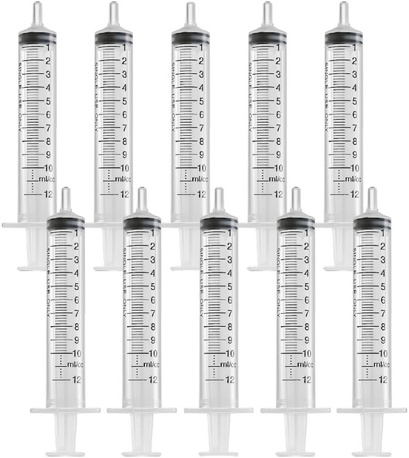 닥터보틀 리필도구 소분 주사기, 10개, 리필주사기 12ml