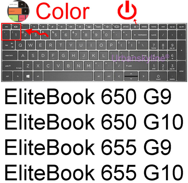 호환 HP EliteBook 키보드 커버 860 G10 865 G9 655 G10 650 G9 855 G8 850 G7 755 G6 G5 보호대 스킨 케이스 실리콘 15 16 Z, [03] Color 650 655 G9 G10, 1개