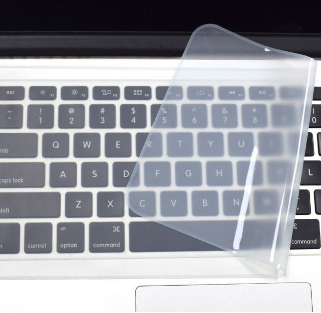 LOUING 노트북키스킨 만능 무소음 실리콘 키스킨 15인치, 1개, 투명