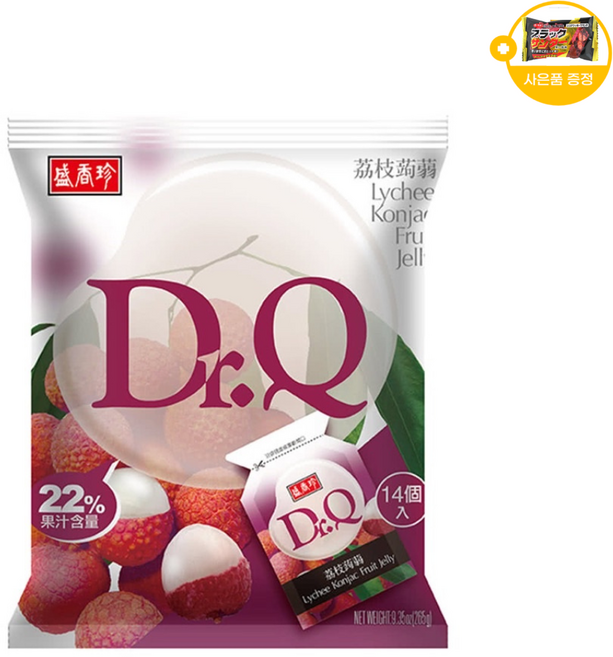 대만 닥터큐 곤약 젤리 리치젤리 사은품 추가증정, 1개, 265g