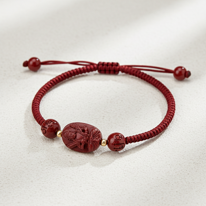 홍주 사업운 재물운 상승 12간지 수호신 소원성취 팔찌 (선물박스 or 파우치)