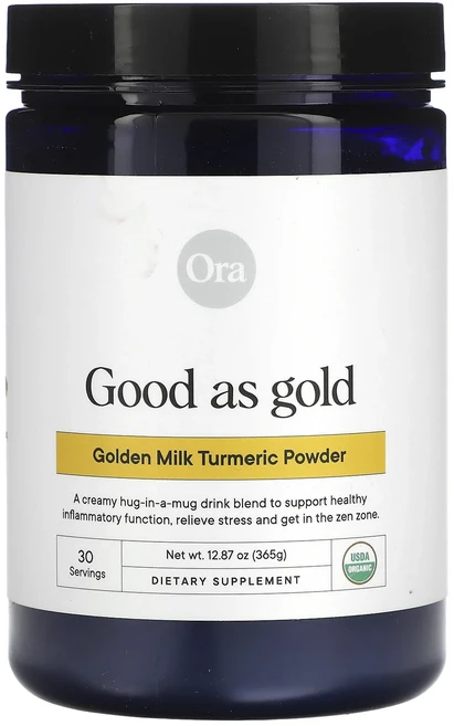 Ora Good As Gold 골든 밀크 강황 분말 365g(12.87oz), OraGoodAsGold골든밀크강황분말365g1287o, 365g, 1개 - 쿠팡