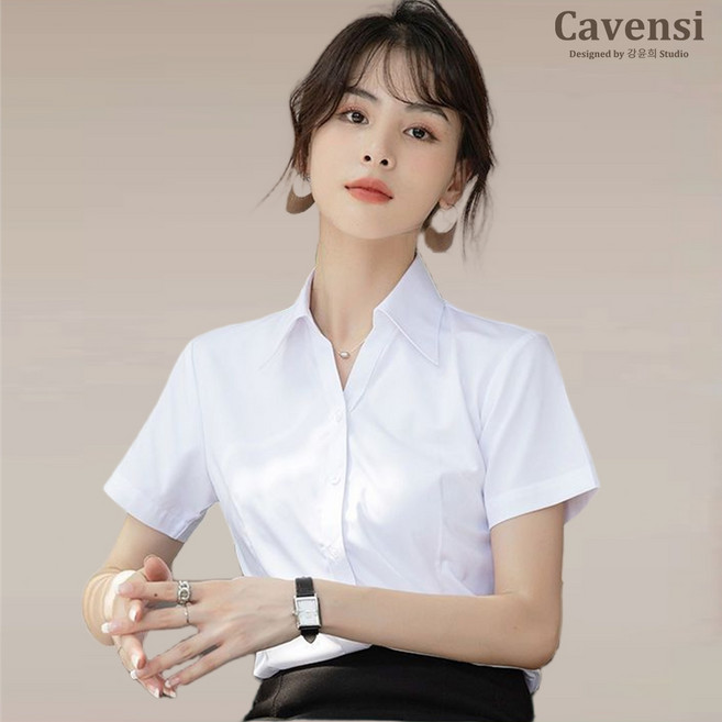 Cavensi OL上班族短袖襯衫