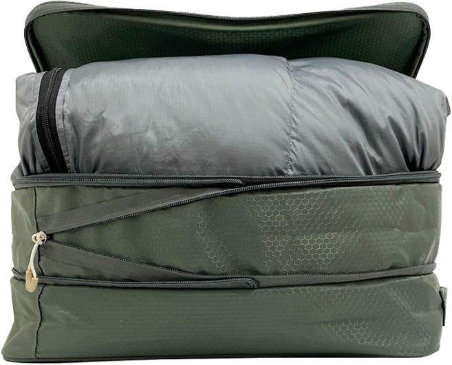 코지앤코 캠핑수납가방 이불가방 L 옷 이불 압축파우치, 1개, L_애쉬로즈