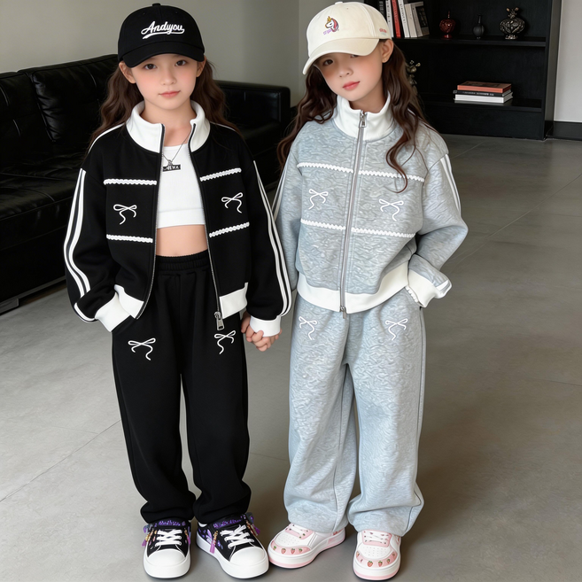 봄신상 여아 주니어 집업 맨투맨 상하세트 2465