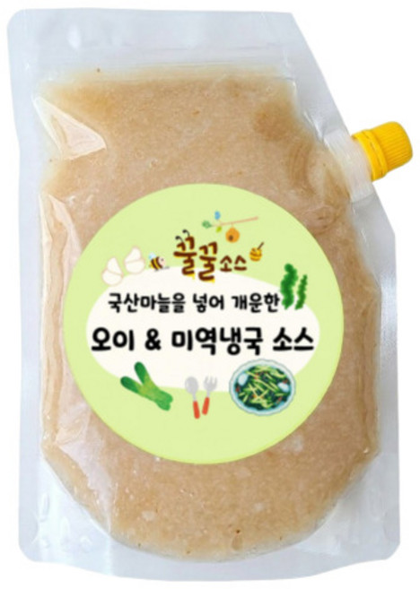 국산마늘을 사용한 오이냉국소스 미역냉국 직접만든수제, 1개, 2kg