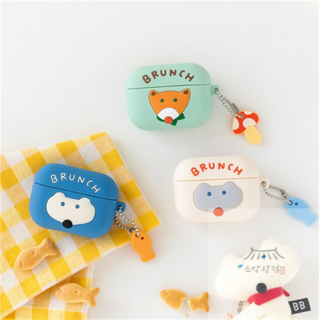 소망상회 로마네 에어팟 프로 실리콘 케이스 ver2, 폭스