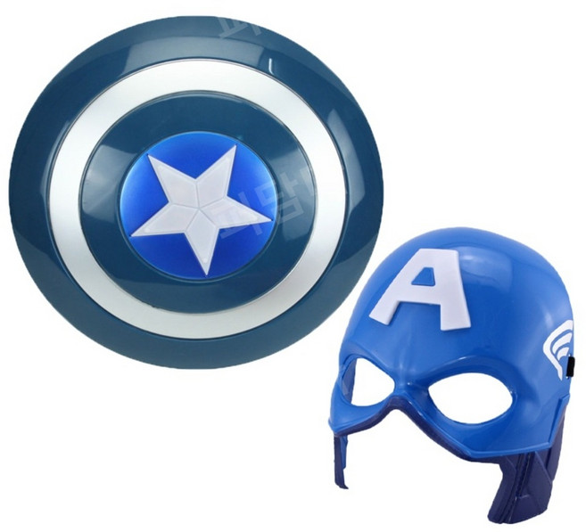 캡틴 아메리카 마스크 방패 방패 판 토르의 망치 망토 할로윈 어린이 날 장난감 놀이 영웅 캐릭터