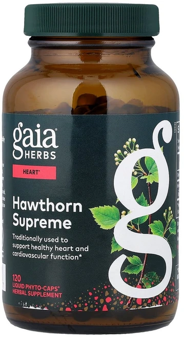 가이아허브 산사나무 슈프림 Vegan Liquid Phyto-Caps 120정, GAI15117, 1개 - 쿠팡