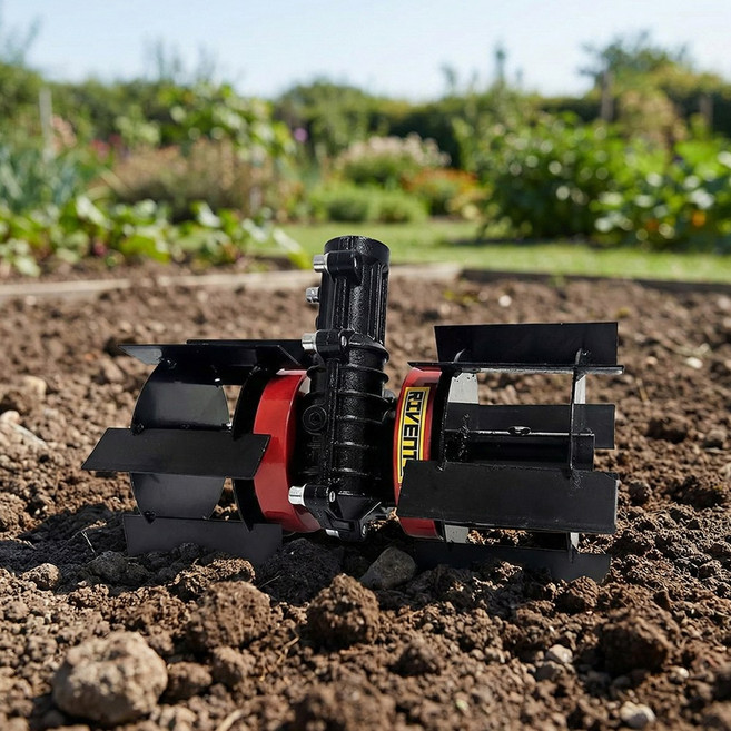 예초기 부착 관리기 텃밭 고랑 제초 잡초 로타리 소형 미니 날 기계 호미 하우스 농작물 농작, 1개, RTM-24BM