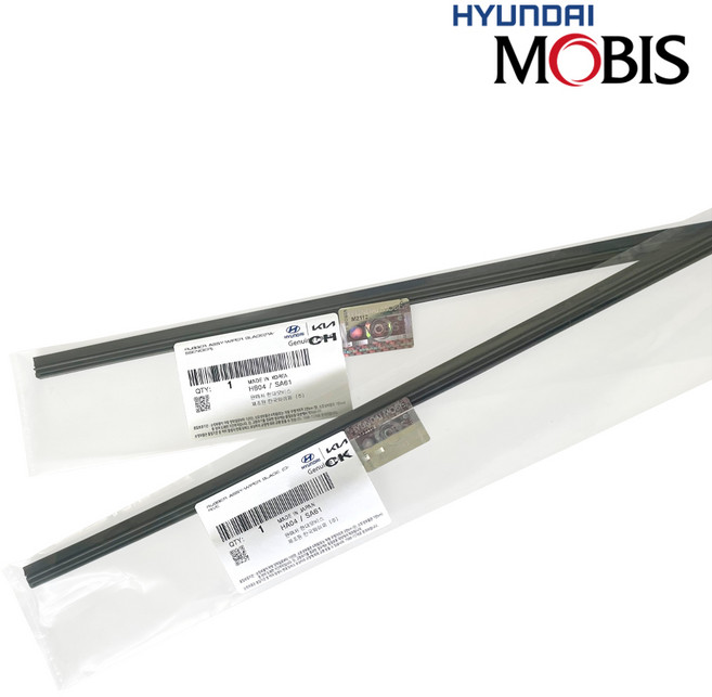 순정품 와이퍼 리필고무 싼타페DM (12년-18년) 좌 650 8mm+우 350 6mm 세트