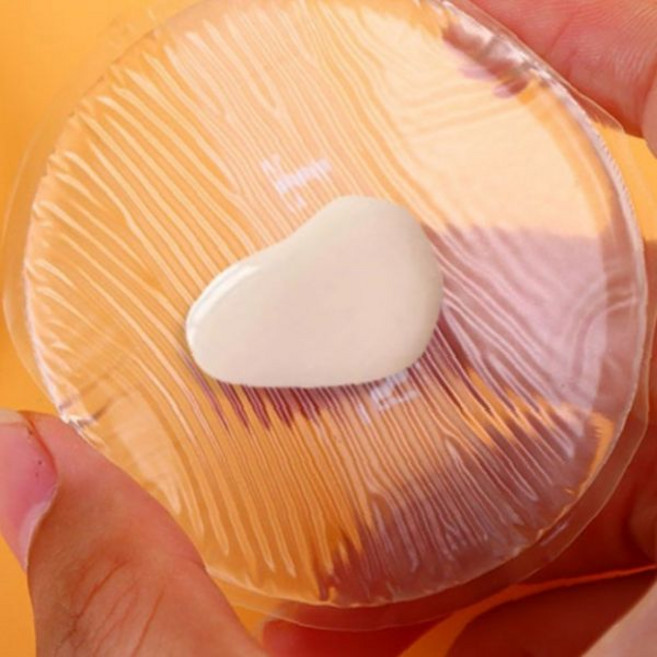 파운데이션 퍼프 세척 메이크업 투명 뷰티 가능 재사용 화장 가능 용품 실리콘 도구, 1개, 상세페이지 참조