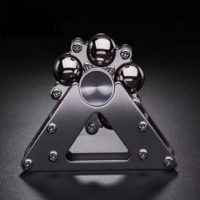 대관람차 피젯 스피너 접이식 금속 안티스트레스 핸드 스피너 성인 장난감 자이로스코프 스트레스 해소 피젯 장난감 어린이 선물, 1개, 은색