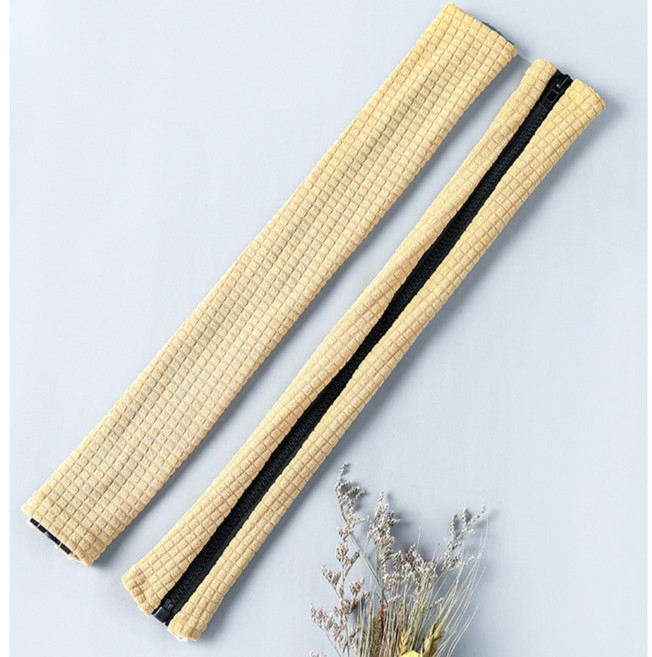 까마느 사무실 의자 팔걸이 커버 쿠션 덮개, 베이지 팔걸이 커버(한 쌍)