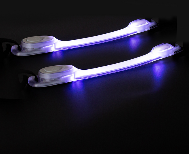 모가펫 강아지 야광 LED 밴드 목걸이 2개, 화이트 (MOP-030 WH)