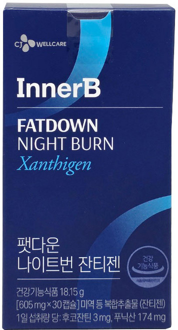 CJ웰케어 이너비 팻다운 나이트번 잔티젠, 1개, 30정