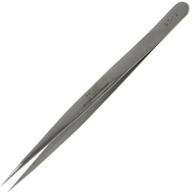 비투스 핀셋 일자형 ST-12, 실버, 1개