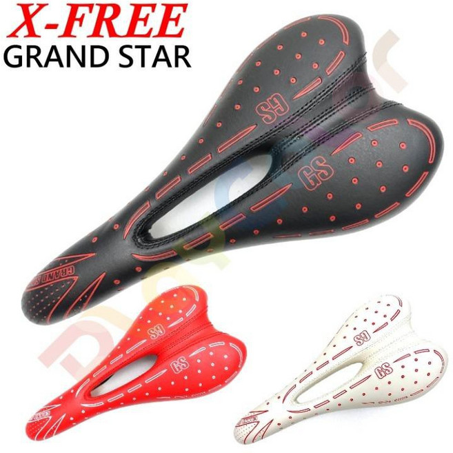 【GRAND STAR 跑車 中空座墊】 登山車 公路車 玩色單車, 1個, 紅色