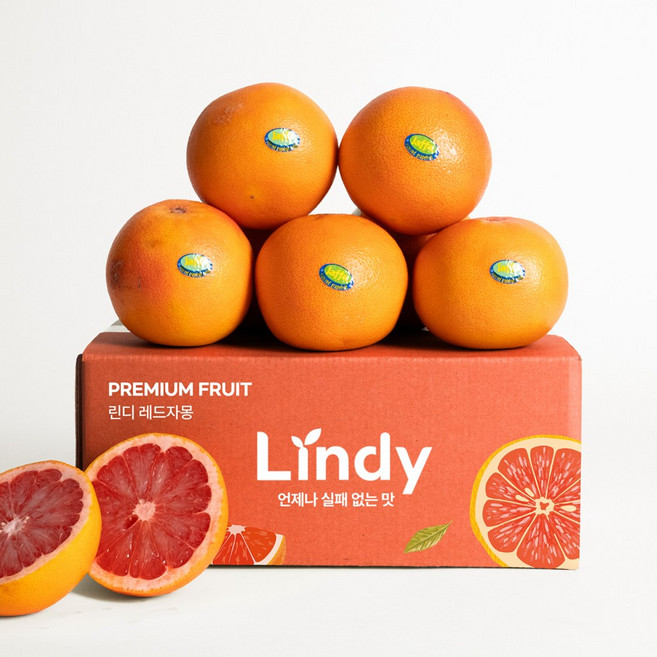 린디 레드자몽 수입 초신선 자몽, 1박스, 레드자몽=프리미엄, 수량=5입