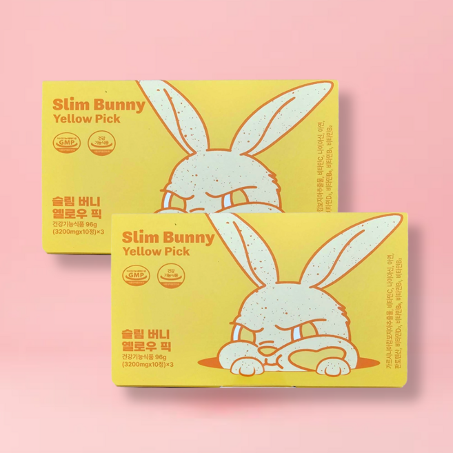 슬림버니 캔디 옐로우픽 탄수화물 컷팅제, 2개, 30정