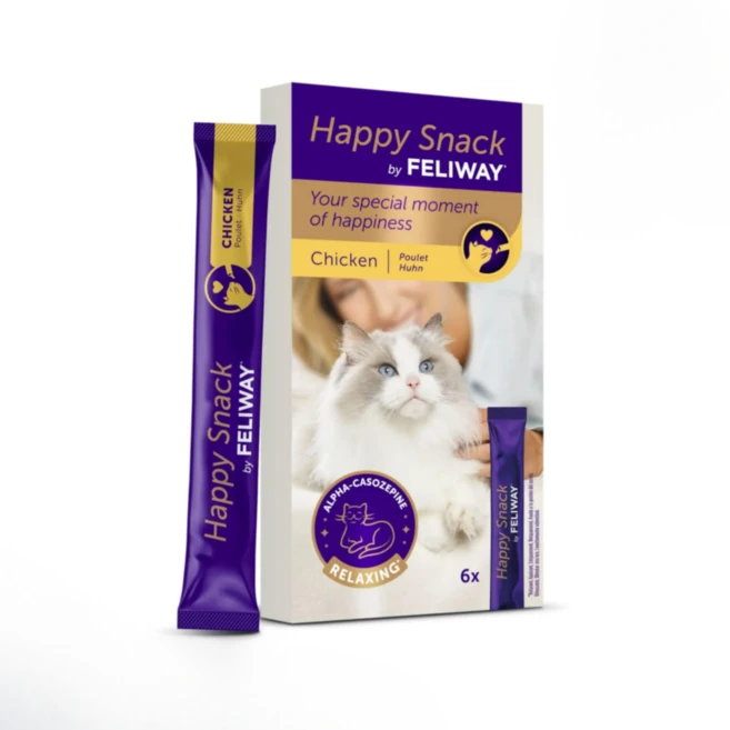 펠리웨이 해피스낵 고양이 스트레스 긴장완화 진정 이사 외출, 1박스, 90g, 스트레스완화/안정/집중력관리 - 쿠팡