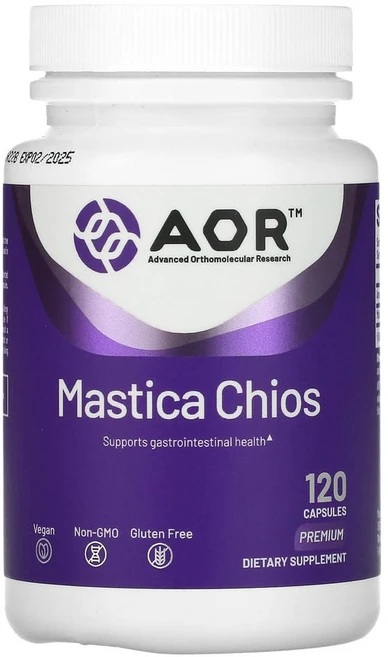 Advanced Orthomolecular Research AOR (어드밴스드 올쏘몰레큘러 리서치 AOR) 마스티카 키오스 400mg 식물성 캡슐 120정, 1개 - 쿠팡