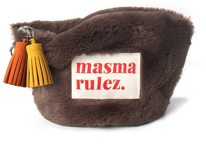 국내백화점 마스마룰즈 에코백 Stand pouch _ Bodry 브라운 가방 보부상백 (BK파우치증정)