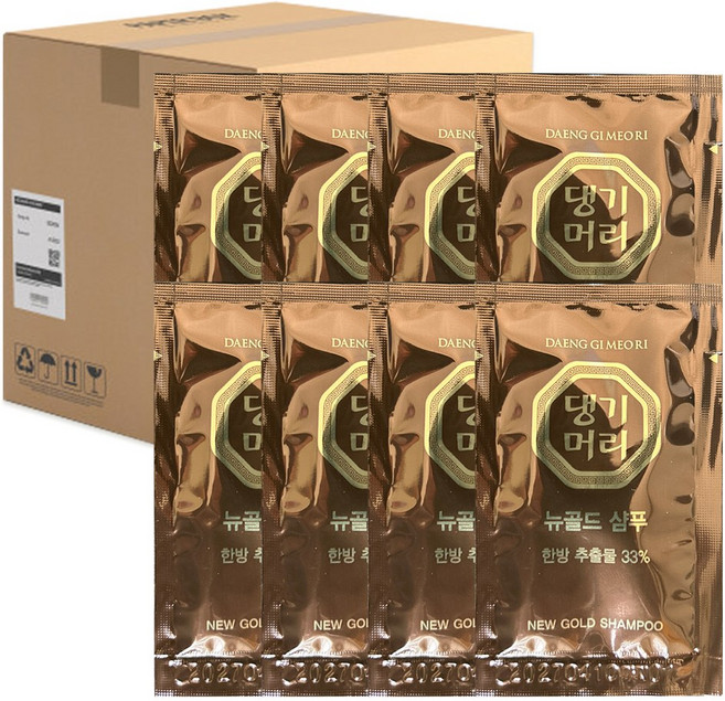 댕기머리 뉴골드 샴푸 세면용품 여행용 일회용 한방샴푸, 10ml, 100개