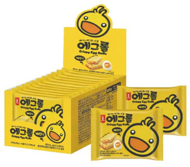 kaman 크리스피 에그롤 계란맛 12p, 20g, 12개