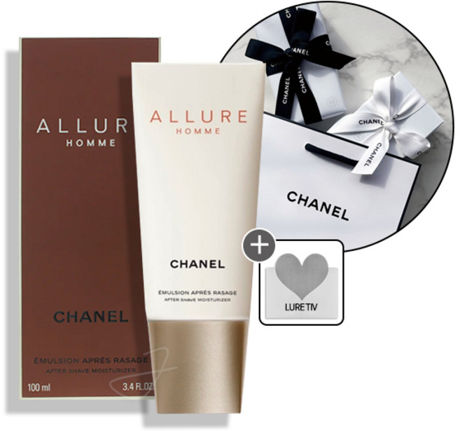 [기프트리본포장세트] 샤넬 남자 알뤼르 옴므 (로션타입) 애프터 쉐이브 모이스처라이저 100ml+로샤쉐, 1개, 100ml