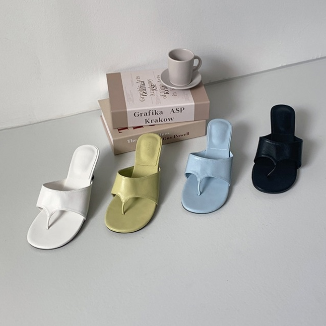 라운드토 힐 쪼리 4컬러 (5cm)