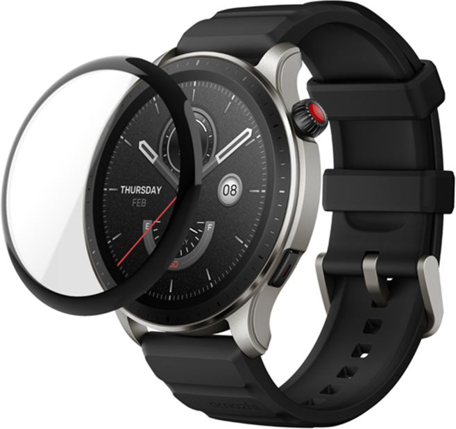 아이디스킨 화미 어메이즈핏 GTR4 전면 풀커버 액정 보호필름, (3매) 어메이즈핏 GTR4 필름