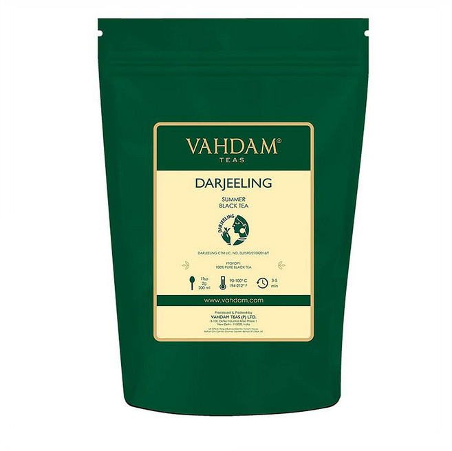 VAHDAM 바담 다즐링 섬머 블랙 티 홍차 9oz(255g), 255g, 1개, 1개입