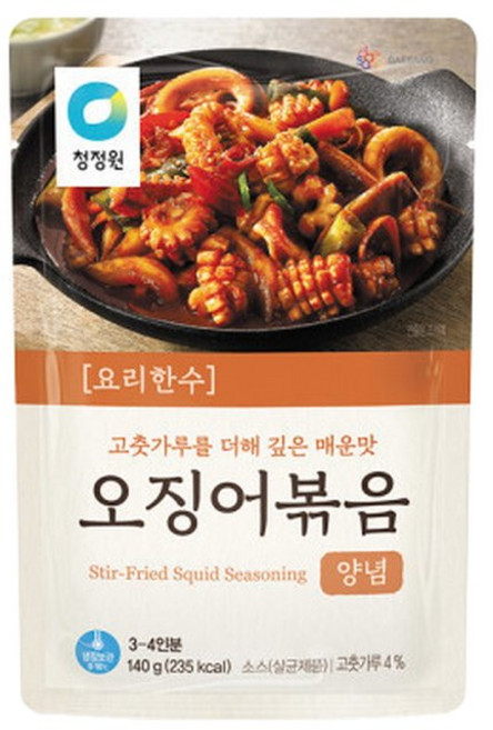 요리한수 오징어볶음양념 140g x 8개