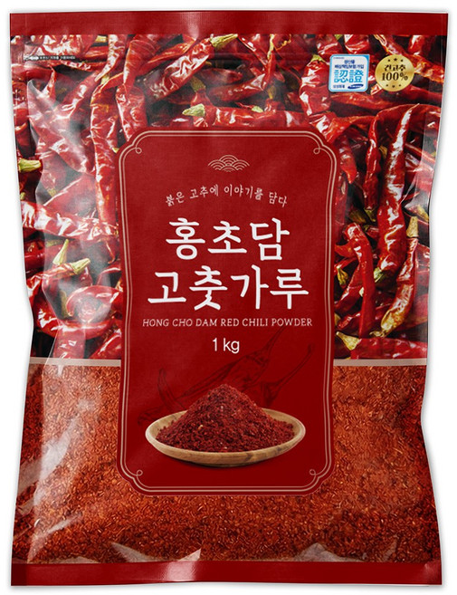 홍초담 고춧가루 중국산 김치용 보통맛, 1kg, 1개