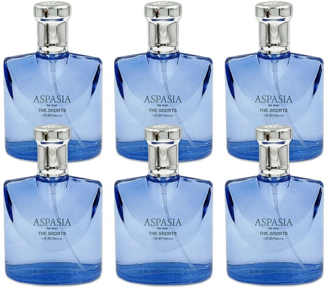 아스파시아 오 드 퍼퓸 포 맨 더 스포츠, 50ml, 6개 - 쿠팡