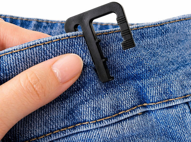 바로상점 바지 허리 줄이기 사이즈 조절 수선 E핀, 10개, 블랙