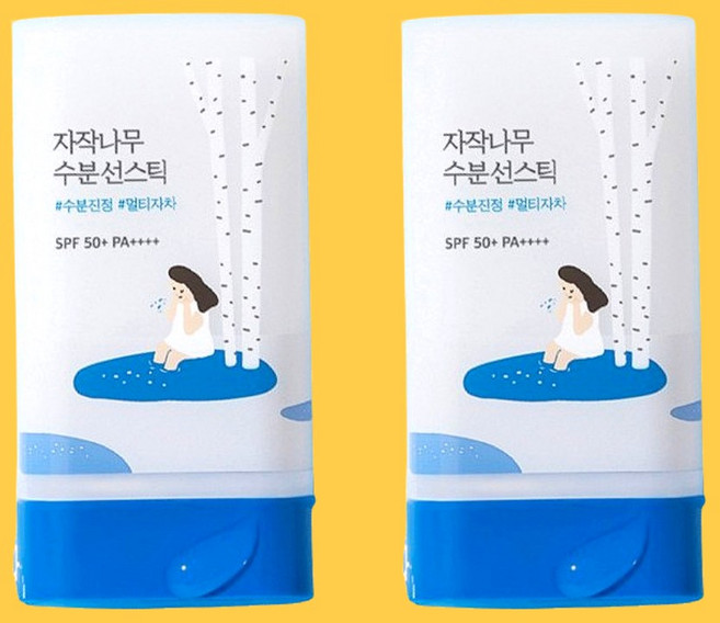 라운드랩 자작나무 수분 선스틱, 19g, 2개