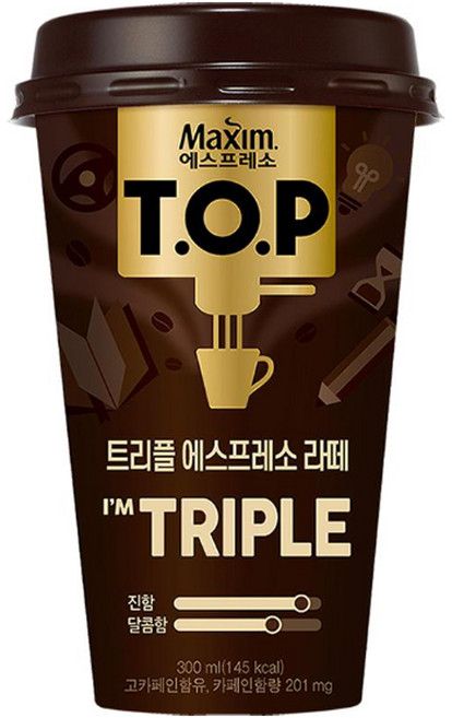 맥심 티오피 트리플 에스프레소 라떼, 300ml, 5개