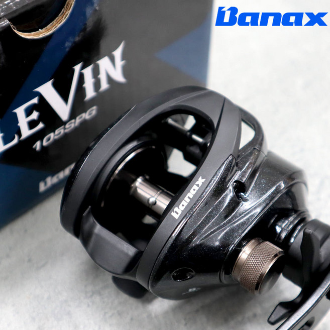 바낙스 레빈 라이트지깅 베이트릴 문어 광어 우럭 참돔 다용도 선상 릴, 블랙, 105SPG(우핸들)