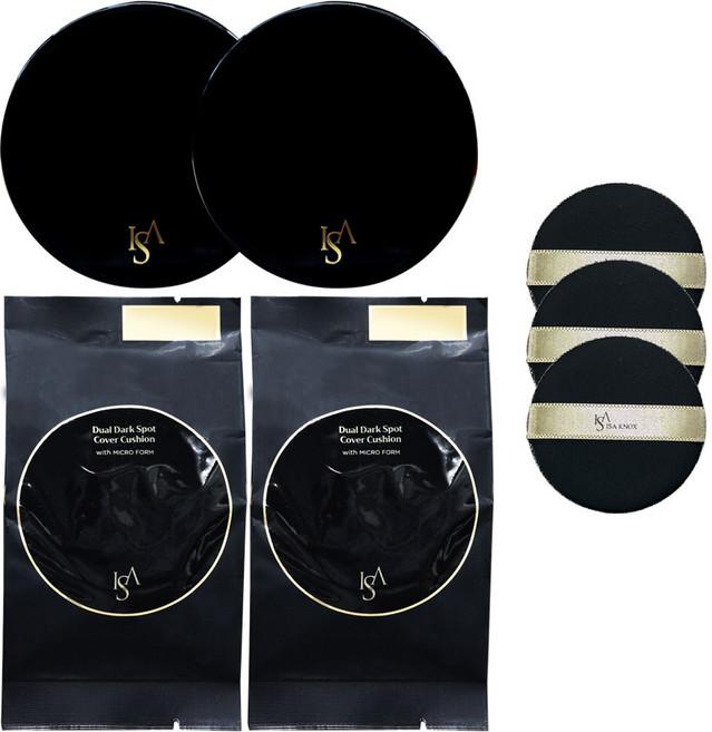 이자녹스 듀얼 기미 커버 쿠션 본품 x 2개+리필 x 2개+퍼프 3매, 1개, 21호