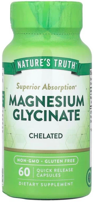 네춰스 트르스 마그네슘 글리시네이트 킬레이트 60 퀵 릴리스 캡슐, Nature's Truth (네이처스 트루스) Trut, 1개 - 쿠팡