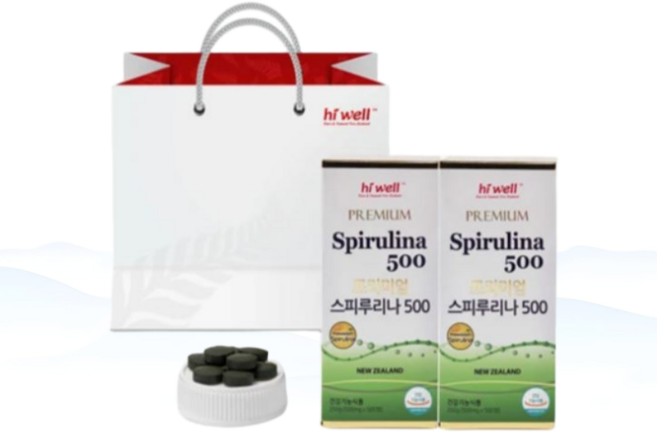 하이웰 스피루리나 선물세트, 2개, 250g, 500정