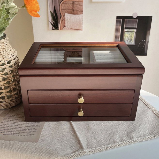 원목 보석함 악세사리 귀걸이 목걸이 반지 보석 정리함 쥬얼리박스 보관함 케이스