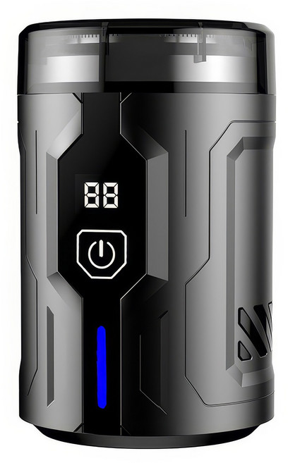 RUN기술 미니 휴대용 전기 면도기 충전식 방수 완전분리형, 블랙