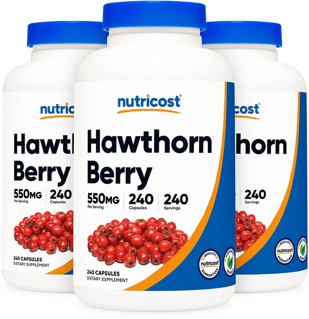 뉴트리코스트 호손 베리 Hawthorn Berry 550MG 240캡슐 3개, 240정 - 쿠팡