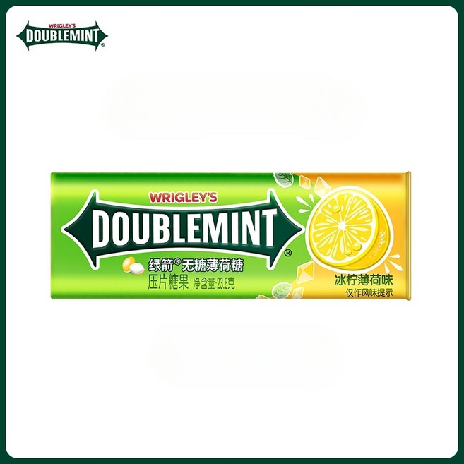리글리 Wrigleys 35정 무설탕 더블민트 리글리스 졸음퇴치 캔디 사탕, 스피어민트 35정 아이스레몬 X 10개