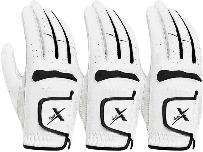 기어엑스 AFH3 프로 골프장갑 흰색 남성용 오른손 3p, 화이트_AFH3, 3개