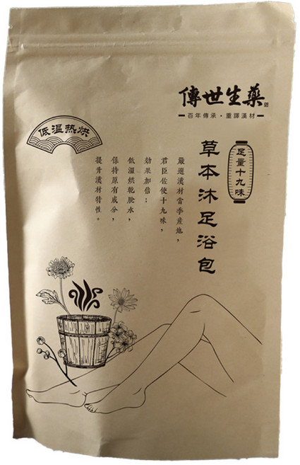 傳世生藥 草本足浴包, 1件, 25g, 5入