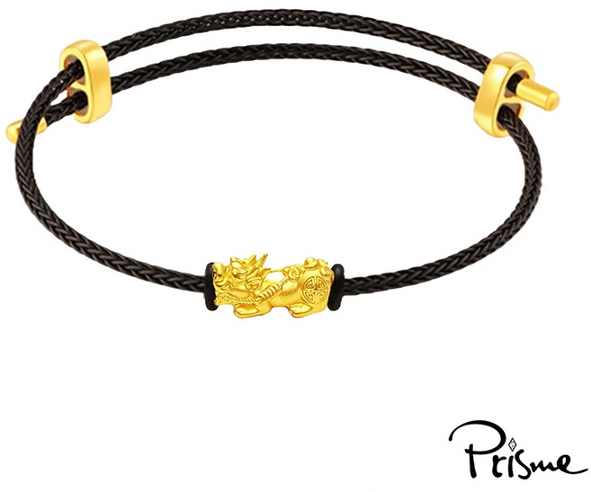 Prisme Gold 男士黃金手環 (金重約0.08錢)